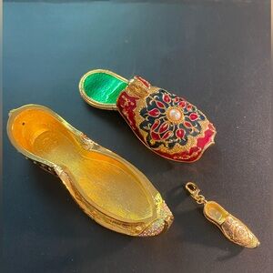 Vintage Edgar Berebi Limited Edition Shoe Trinket Box with Charm